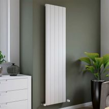 Eucotherm - Eris Aluminium Vertical Radiator 1800mm h x 565mm w, Textured White