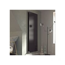Eucotherm - Mars duo Double Flat Panel Vertical Designer Radiator Anthracite 1800mm h x 295mm w - AnthraciteAnthracite