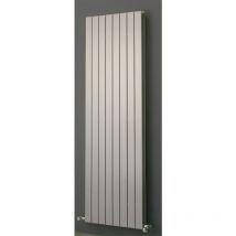 Eucotherm - Mars duo Double Flat Panel Vertical Designer Radiator Silver 600mm h x 595mm w - SilverSilver