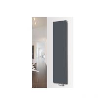 Eucotherm Mars Duo Plus Solid Double Flat Panel Vertical Designer Radiator White 1800mm H x 450mm W - White