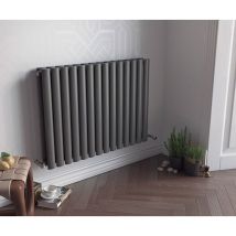 Eucotherm - Nova Tube Duo 600 Vertical Designer Radiator White 600mm h x 1164mm w - White