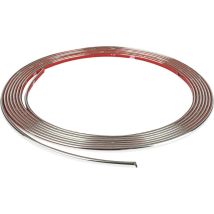 Eufab - Zierleiste Universal Chrom 3,65m X 3,5mm Schilderhalter & Aufkleber