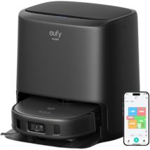 Eufy - Clean X9 Pro Aspirateur Robot, Nettoyage à Pression MopMaster , 2 vadrouilles rotatives, détection Tapis avec Levage Auto 12 mm, Nettoyage