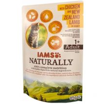 Iams Naturally Nourriture pour Chat Adulte, Poulet & Agneau 85 g (8710255167008) - Eukanuba