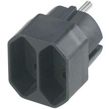 REV - Ritter transition plug 2-fold black European socket (0512711777 schwa)
