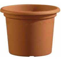 GEO Pflanzkübel Ø 55 cm terracotta – UV-beständig, frostsicher, recyclebar – 1,278 kg – 0,128 m³