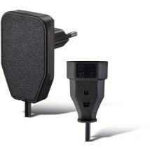 Gebro Euro-Verlängerung, schwarz, 3 m, Winkelstecker