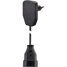 NVB 104571 Strom Verlaengerungskabel Schwarz 5.00m