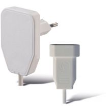 Gebro Euro-Verlängerung, weiß, 5 m, Winkelstecker