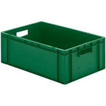 La-ka-pe Transport-stapelkasten B600xt400xh210 Mm Grün, Geschlossen Mit Griffloch
