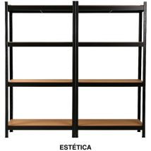 Euro Vanadium - Estantería De Garaje Metálica Robusta 160x160 Cm: Alta Resistencia, Modular, Fácil De Montar