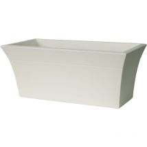 2462 C2 Cassetta per Fiori e Piante, Bianco, 77x35x32 cm - Euro3plast