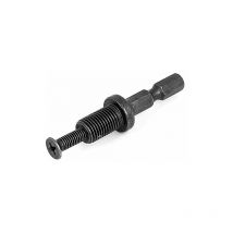 0492 Adattatore Esagonale per Mandrini con Attacco, Nero - Eurobit