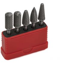 Euroboor - RBS.0512D Potlood frets-Satz – Diamantschnitt - Durchmesser Kopf: 12mm, Schaft 6 mm - 5 teiliges Set