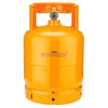 Bombola gas liquido 3 kg per propano – Altezza 33 cm – Diametro 21 cm – Colore arancio – Eurocamping