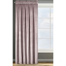 Rosa Tenda in Velluto con Fettuccia Arricciatenda - 1 Unità, Soffice, Pannello, Drappo Classico, Glamour, Elegante, Soggiorno, Camera da Letto, 290