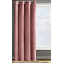 Eurofirany - rosa Tenda in Velluto con Occhielli - 1 Unità, Soffice, Pannello, Drappo Classico, Glamour, Elegante, Soggiorno, Camera da Letto, 290