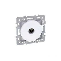 Eur Ohm - Eur'Ohm 60264 Toma tv cuadrada simple 1 juego - 250V - Blanco