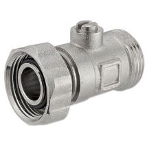 Messing Eurokonus-Kugelhahn – ¾ Zoll Innen- und Außengewinde – Heizungsinstallation – platzsparende Bauform – 50 mm