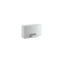 Eurokraftbasic - Cajonera acero h x a x p 900 x 1500 x 500 mm 21 cajones