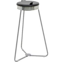 Certeo – Porta-sacchi rifiuti in acciaio zincato – Capacità 120 litri, altezza 935 mm, larghezza 575 mm, profondità 575 mm
