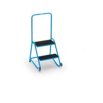 Eurokraft – Escabeau mobile – 1094 mm de hauteur – Charge max 150 kg – Caoutchouc strié antidérapant