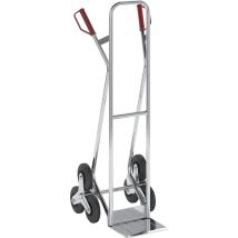 Eurokraft – Diable pour escaliers en aluminium – Charge maximale 150 kg – Dimensions 500 x 1300 x 585 mm – Ergonomique et léger