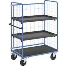 Eurokraft Pro Carrello A Ripiani Sponde Grigliate Su Tre Lati