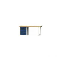 Anke - Banco de trabajo bastidor modular 5 cajones anchura 2000 mm