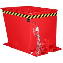 Südlohn Conteneur Basculant Gu-rz 55, Peint, Rouge Feu - Bauer