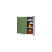 Armario de puertas correderas altura 1950 mm con pared