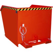 Bauer - Südlohn Conteneur À Copeaux Sgu 150, Peint, Rouge Feu