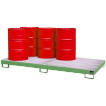Lèchefrite AW-8 – Manutention de fûts – Tôle d'acier 3 mm – Volume 240 litres – BAUER