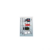 Steckregal doppelreihig Fachboden-BxT 1000 x (2 x 400) mm