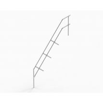 Euroline 511 Treppengeländer Für 511 Podesttreppe 45°, 17 Stufen