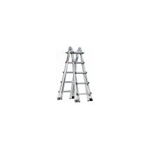 Escalera plegable Alu-Vario con largueros telescópicos 4 x 5