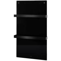 Eurom Sani 400 Comfort Panneau Infrarouge Salle De Bains 83.5x48.1cm Wifi 400watt Verre Noir