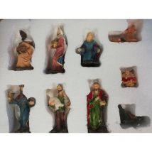Euronatale - Natività in Resina, 10 cm, Set da 9 Pezzi, Multicolore
