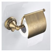 Retro Brass Toilet Paper Holder, Wall Mounted Toilet Paper Holder, Toilet Paper Holder with Lid Retro Brass Wall Mounted Roll Holder, Toilet Paper