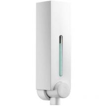 Euroshowers Mini Chic Single Square Liquid Soap Shampoo Gel Dispenser Pump White