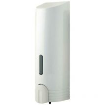 Euroshowers - Single Tall Round Liquid Soap Shampoo Gel Dispenser Pump White