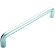 George Boyd - Eurospec 'd' Shaped Pull Handle 19mm Dia 300mm c/c Sat Anod Aluminium