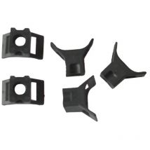 MCO8025 - Boîte de 100 x Embases à visser Ø5mm - Noir - Eurotechnocom