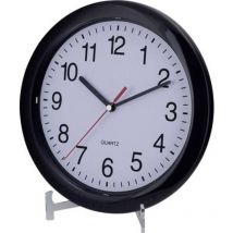 Horloge murale Eurotime 22221 à quartz 25 cm noir