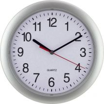 Horloge murale Eurotime 22222 à quartz 25 cm argent