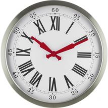 Eurotime - 56860-07 Funk Wanduhr 40 cm Silber