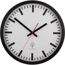 Eurotime - 56862 Radiocontrollato Orologio Da Parete 40 Cm Nero