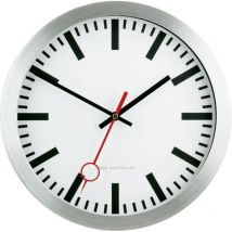 59002-07 Radiocontrollato Orologio da parete 30 cm Argento - Eurotime