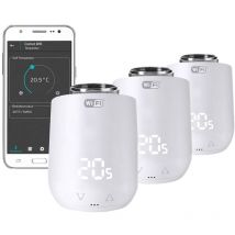 700224 Comet WiFi Termostato senza fili per radiatore kit elettronico Kit da 3 - Eurotronic