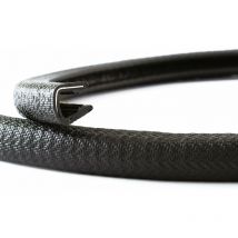 EUTRAS [10 m] Protezione bordi 8-10 mm nero - si fissa senza adesivo - ideale per lamiere e portiere di auto - protegge i bordi - qualità industriale